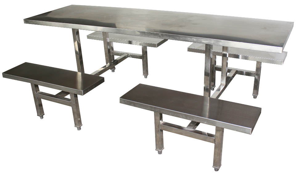 八人不銹鋼餐桌椅 MSD-CZ08