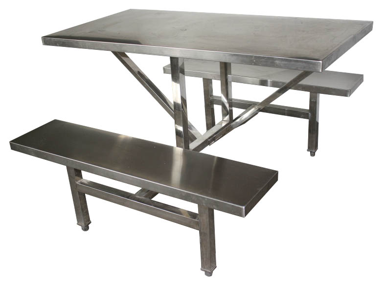 四人不銹鋼餐桌椅 MSD-CZ09