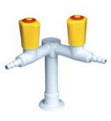 KB5-1桌面雙頭直角供氣考克