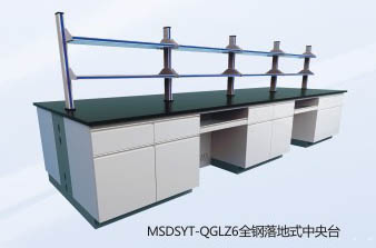 全鋼落地式中央實(shí)驗(yàn)臺(tái)MSDSYT-QGLZ6