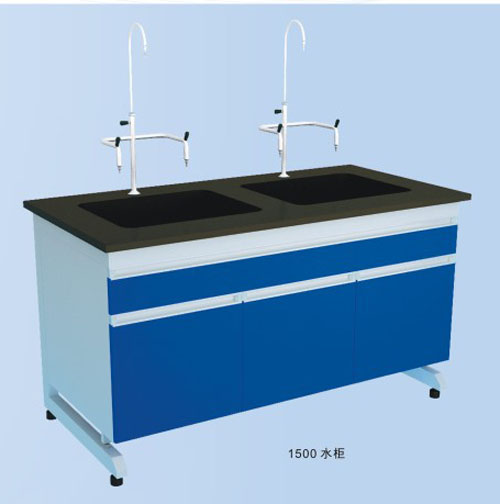 美順達鋼木雙水池柜