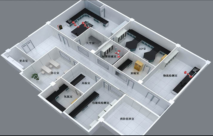 美順達(dá)代工實(shí)驗(yàn)室三維效果圖4