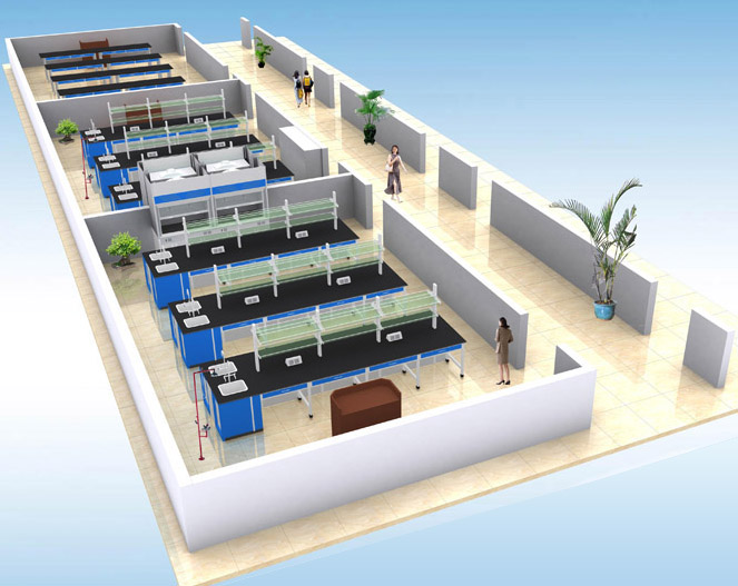 美順達(dá)代工實(shí)驗(yàn)室三維效果圖1